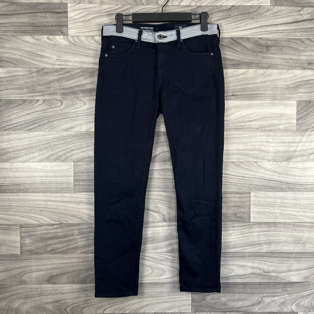 AG Adriano Goldschmied Jeans Size 26R Dark Blue The Prima Ankle Cigarette Leg - Picture 1 of 13